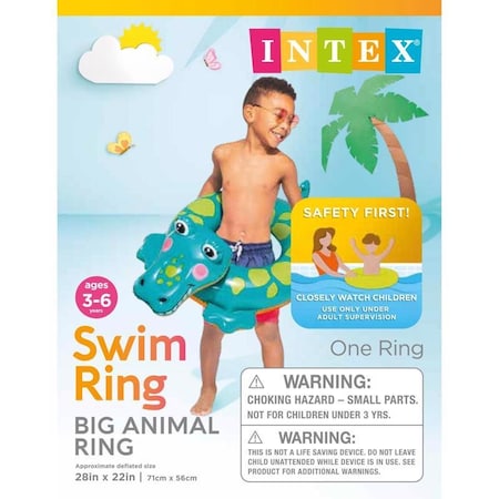 Intex Intex Multicolored Vinyl Inflatable Llama/Unicorn/Crocodile Pool Float 58221EP